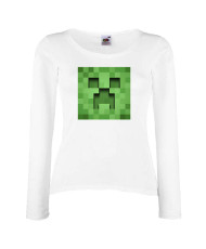 Дамска тениска Minecraft Creeper Face 3