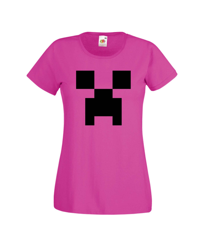 Дамска тениска Minecraft Creeper Face 1