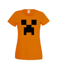 Дамска тениска Minecraft Creeper Face 1