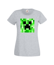 Дамска тениска Minecraft Creeper Face 2