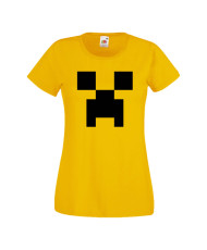 Дамска тениска Minecraft Creeper Face 1