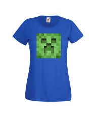 Дамска тениска Minecraft Creeper Face 3