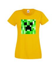Дамска тениска Minecraft Creeper Face 2