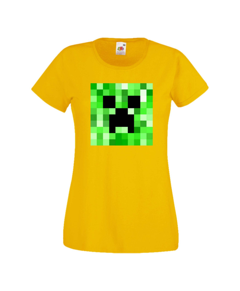 Дамска тениска Minecraft Creeper Face 2