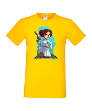 Мъжка тениска Star Wars Lea Принцеса Лея