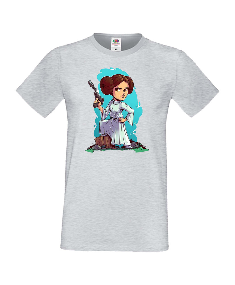 Мъжка тениска Star Wars Lea Принцеса Лея
