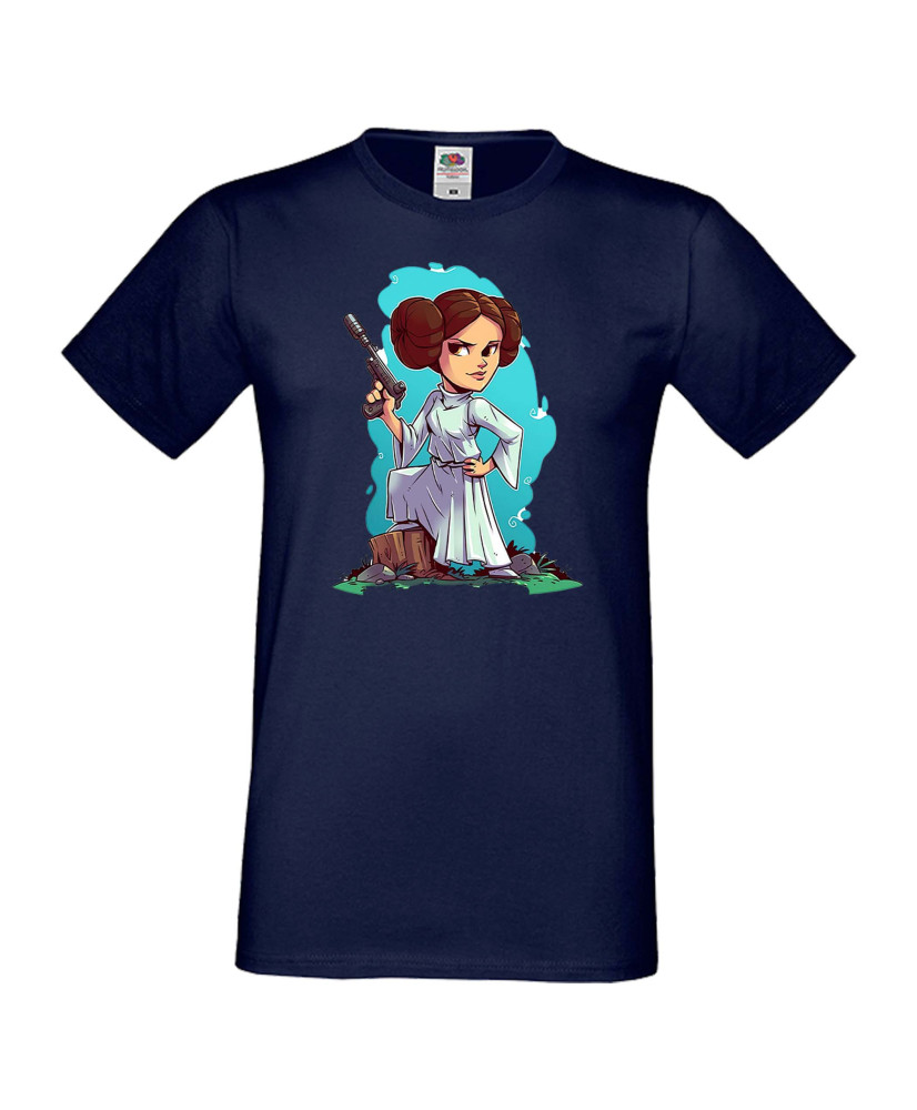 Мъжка тениска Star Wars Lea Принцеса Лея