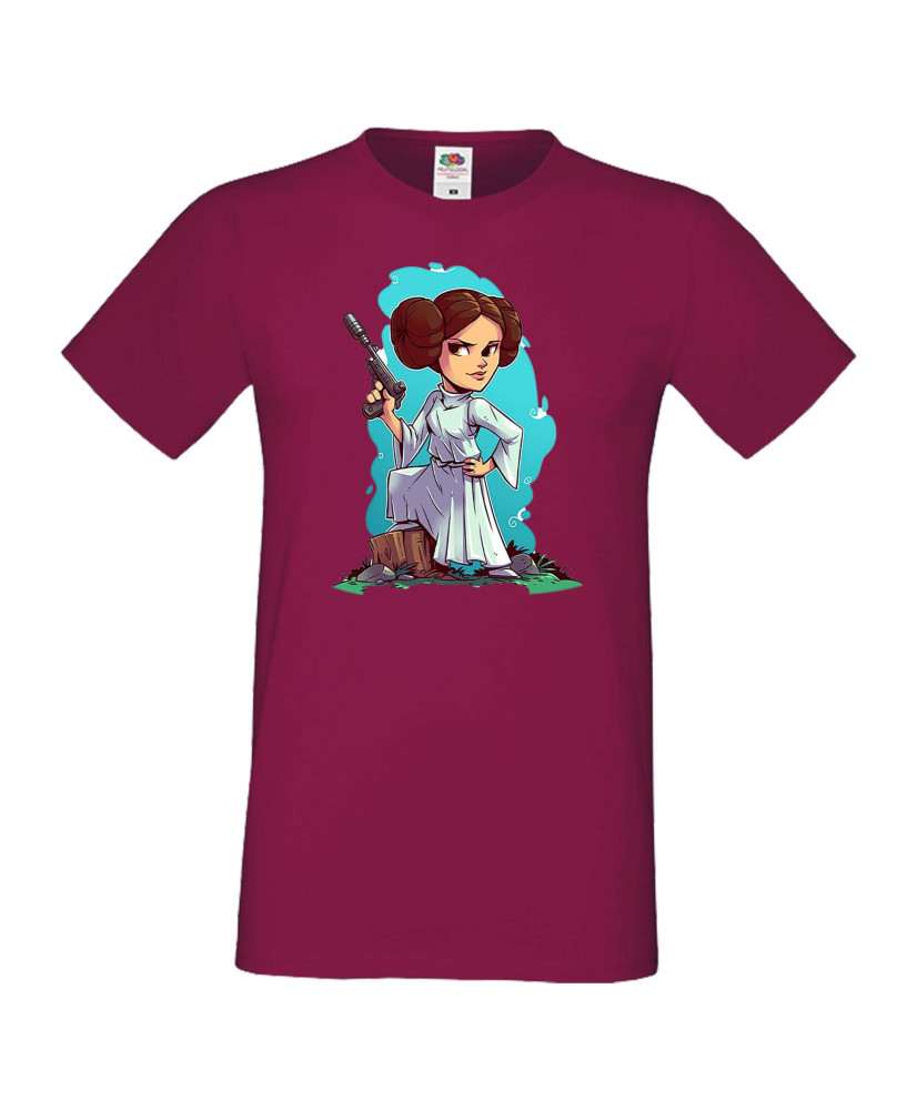 Мъжка тениска Star Wars Lea Принцеса Лея