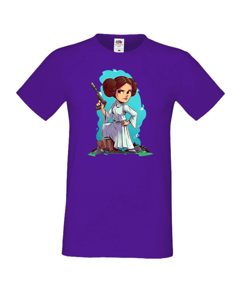 Мъжка тениска Star Wars Lea Принцеса Лея