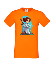 Мъжка тениска Star Wars Lea Принцеса Лея