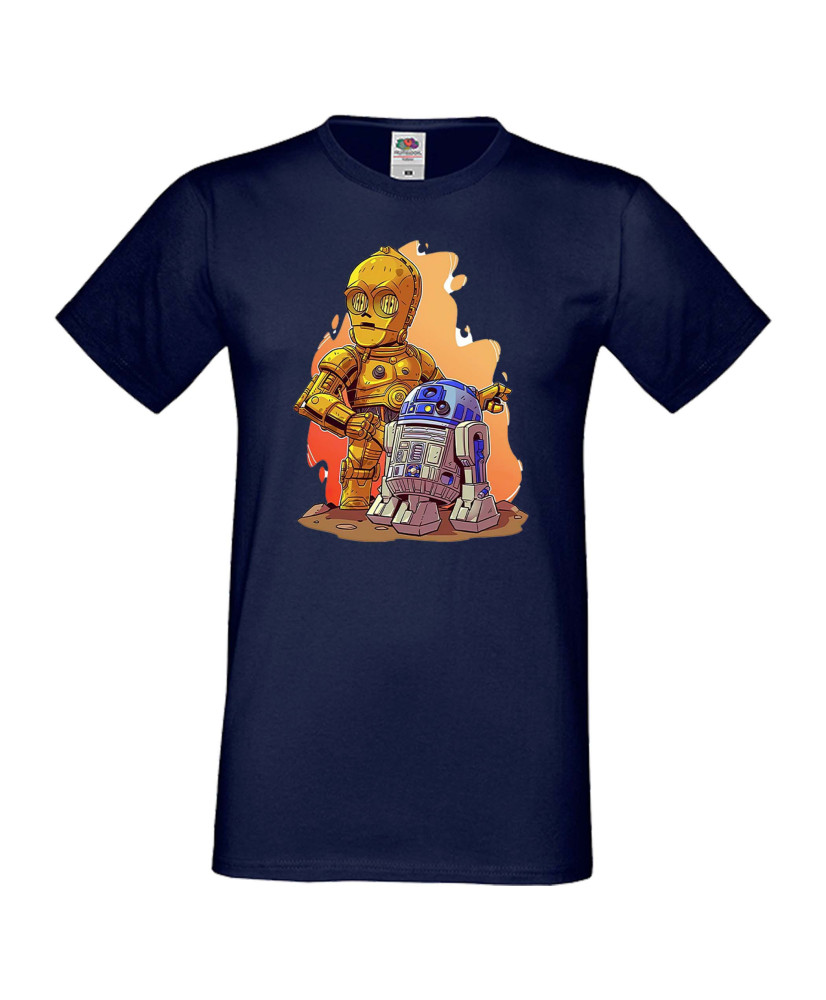 Мъжка тениска Star Wars R2-D2 & C3PO