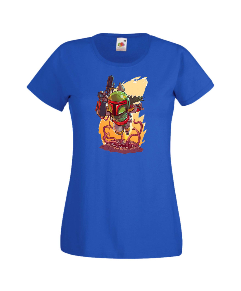 Дамска тениска Star Wars Boba Fett Боба Фет Дамска тениска Star Wars Boba Fett Боба Фет