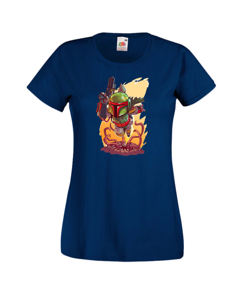 Дамска тениска Star Wars Boba Fett Боба Фет Дамска тениска Star Wars Boba Fett Боба Фет