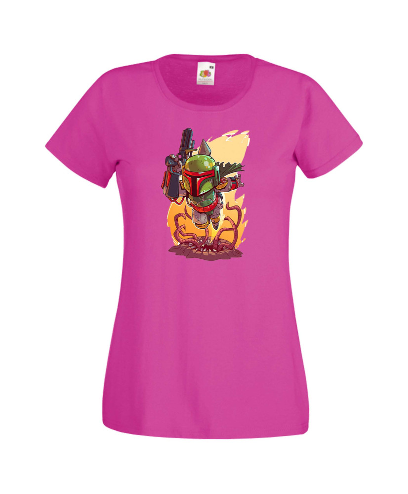 Дамска тениска Star Wars Boba Fett Боба Фет Дамска тениска Star Wars Boba Fett Боба Фет