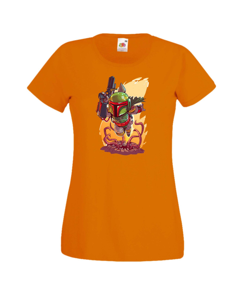 Дамска тениска Star Wars Boba Fett Боба Фет Дамска тениска Star Wars Boba Fett Боба Фет