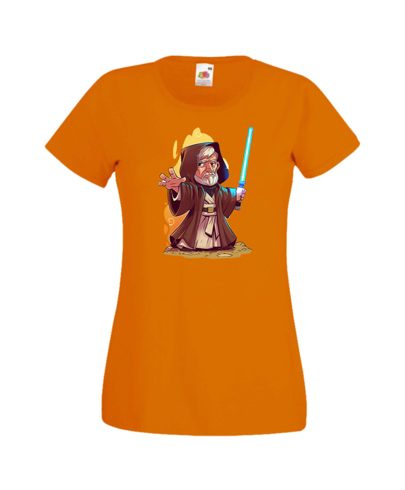 Дамска тениска Star Wars Obi Wan Оби Уан Кеноби Дамска тениска Star Wars Obi Wan Оби Уан Кеноби
