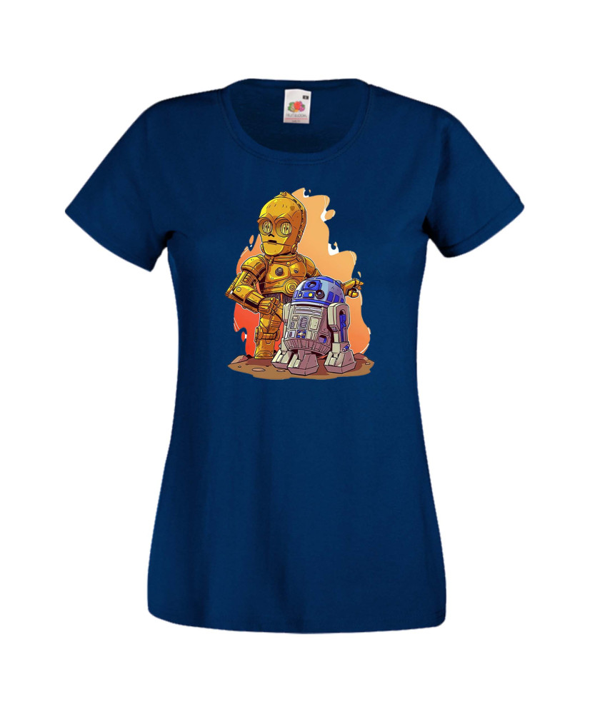 Дамска тениска Star Wars R2-D2 & C3PO Дамска тениска Star Wars R2-D2 & C3PO