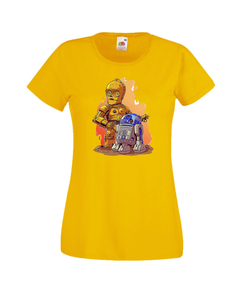 Дамска тениска Star Wars R2-D2 & C3PO Дамска тениска Star Wars R2-D2 & C3PO