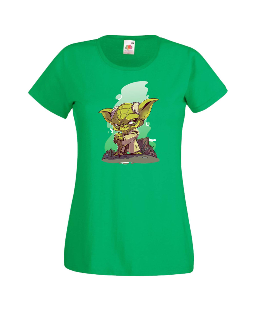 Дамска тениска Star Wars Yoda Мастър Йода Дамска тениска Star Wars Yoda Мастър Йода