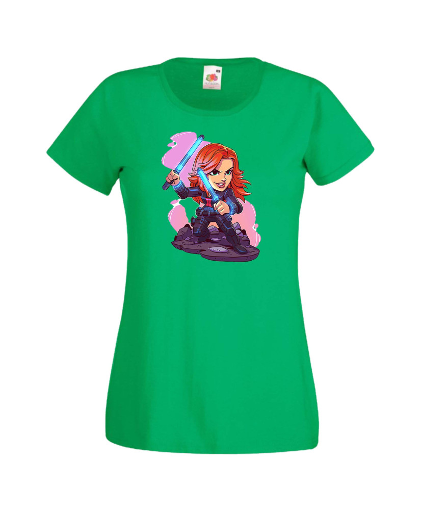 Дамска тениска Marvel Black Widow Черната Вдовица