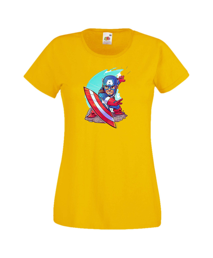 Дамска тениска Marvel Captain America 1 Капитан Америка