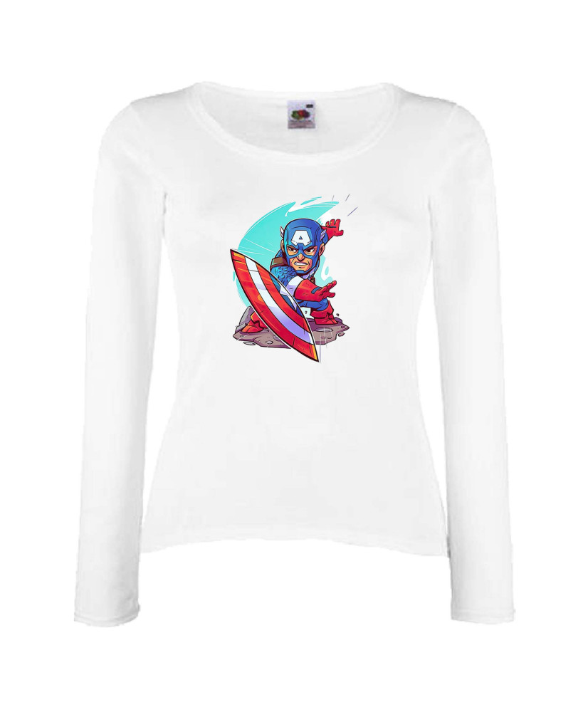 Дамска тениска Marvel Captain America 1 Капитан Америка