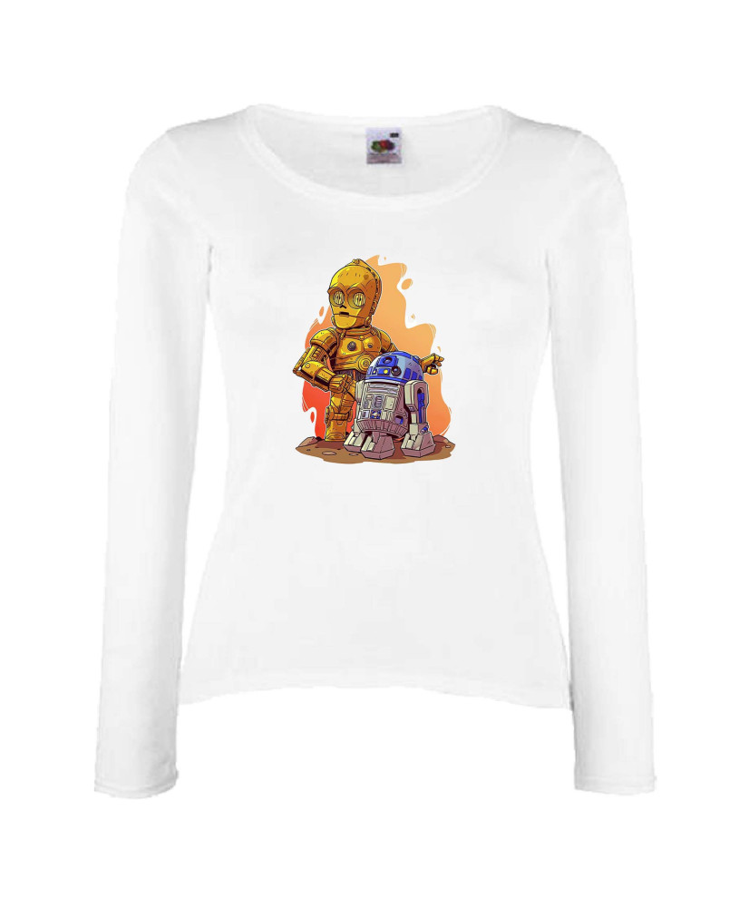 Дамска тениска Star Wars R2-D2 & C3PO Дамска тениска Star Wars R2-D2 & C3PO