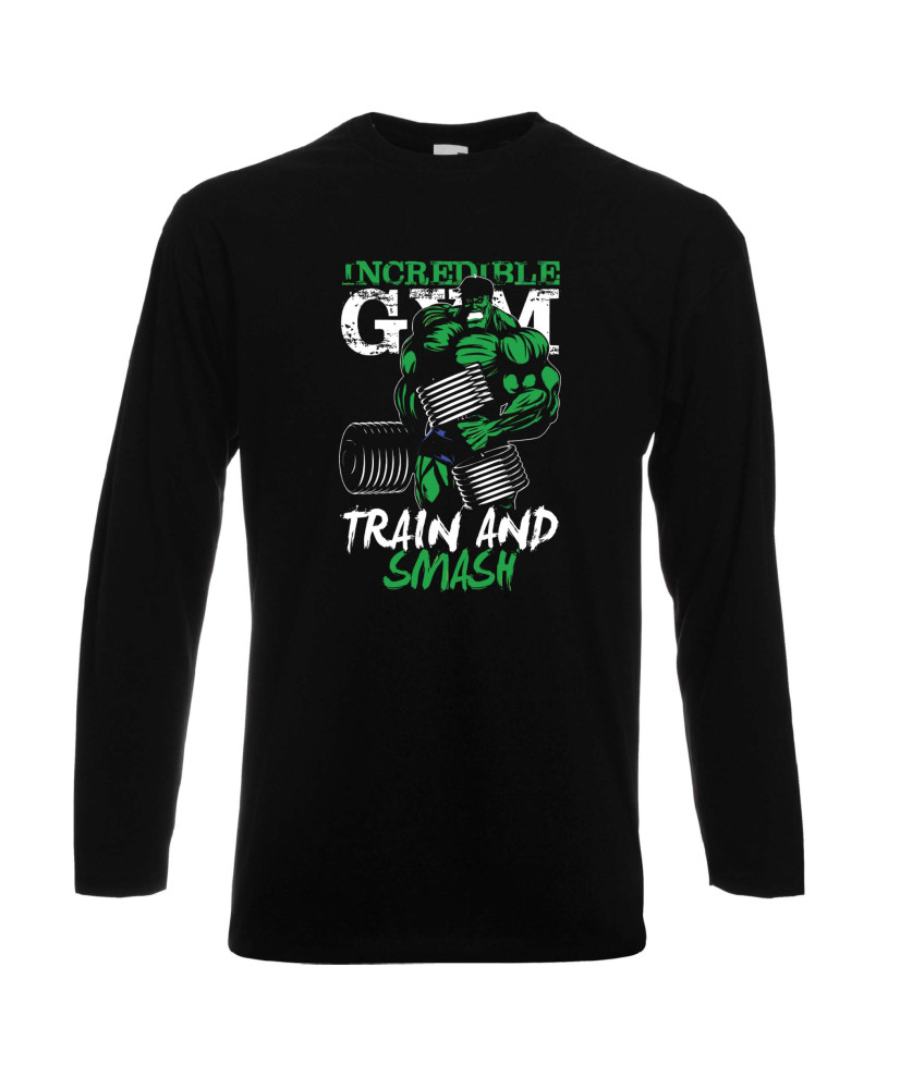 Мъжка тениска Gym Hulk Incredible Gym Train And Smash