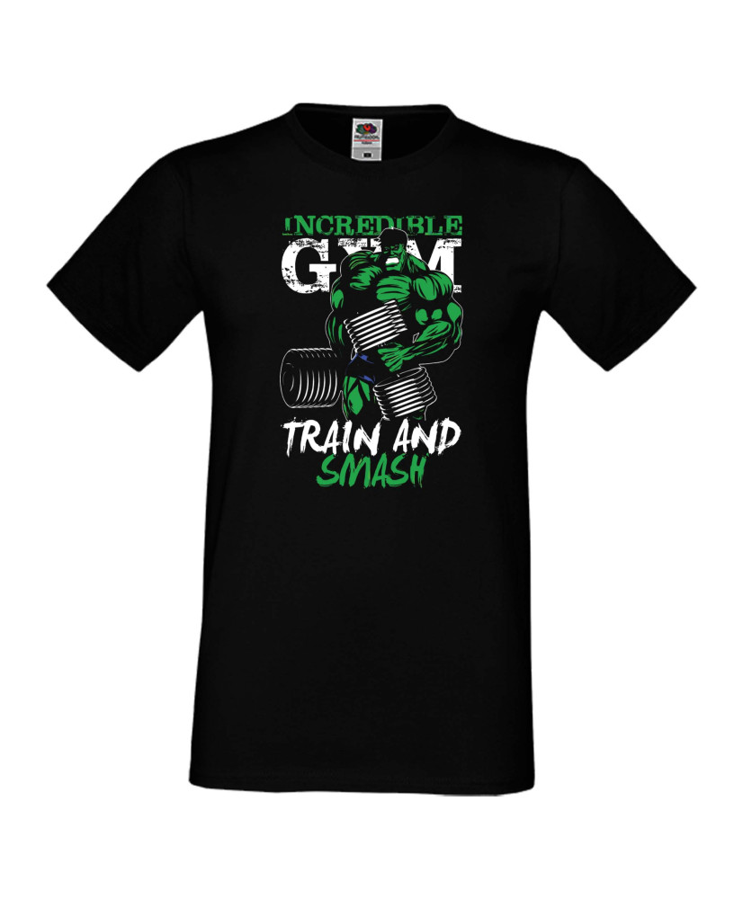 Мъжка тениска Gym Hulk Incredible Gym Train And Smash