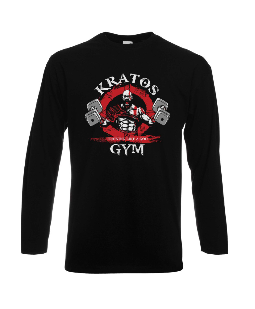Мъжка тениска Gym God Of War Kratos Training Like A God