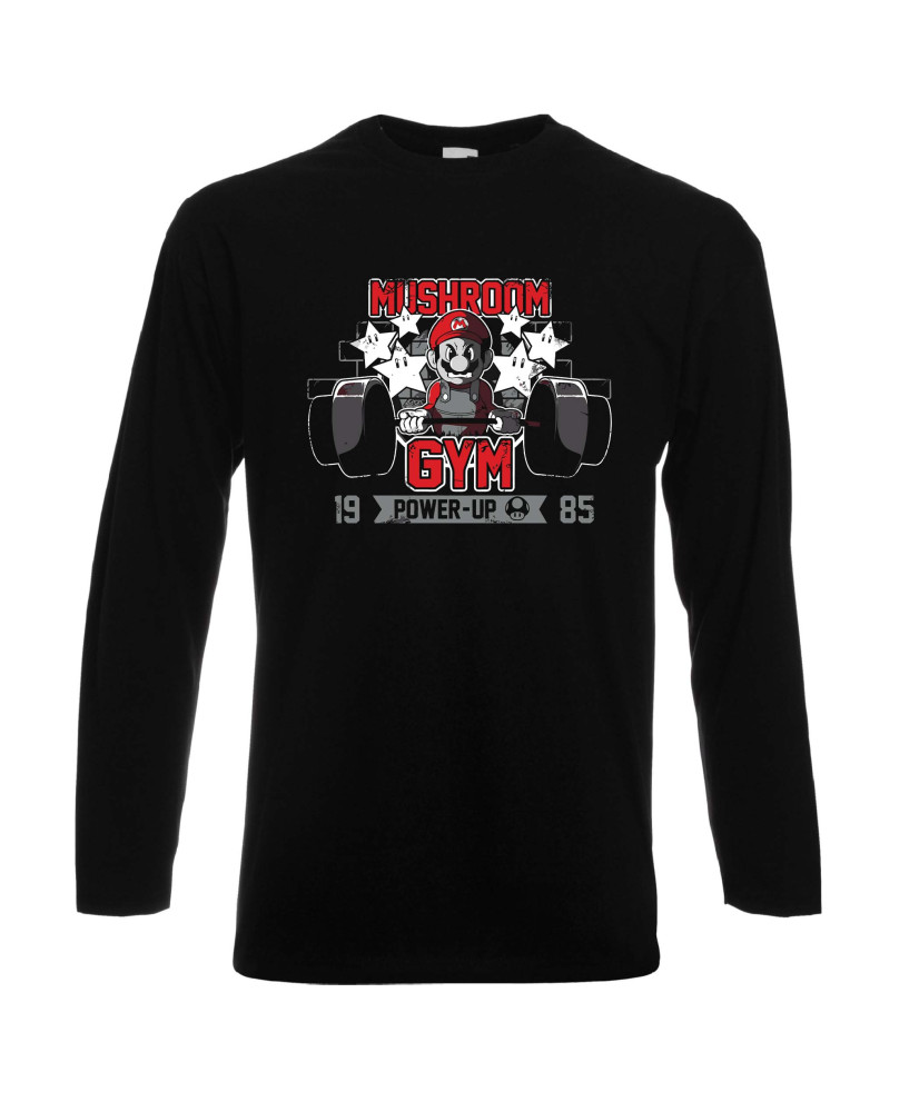 Мъжка тениска Gym Super Mario Mushroom Gym Power-Up