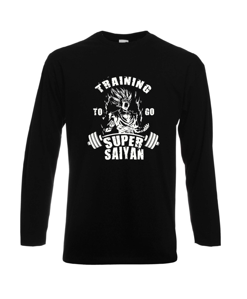 Мъжка тениска Gym Dragon Ball Training To Go Super Saiyan 1