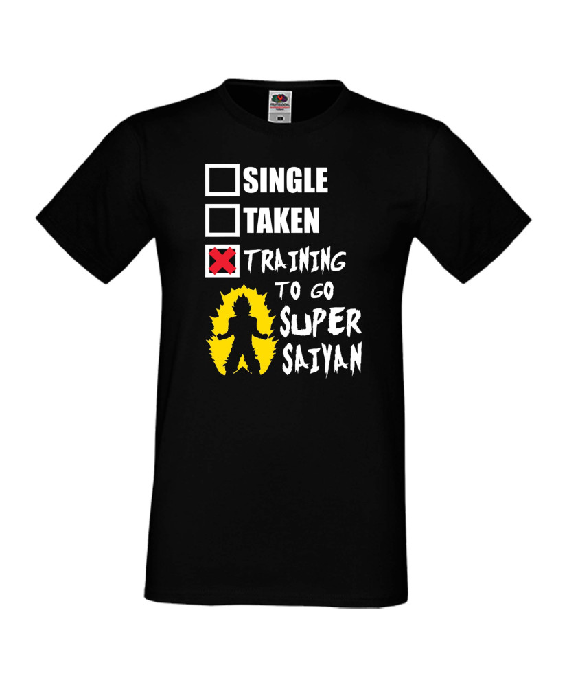 Мъжка тениска Gym Dragon Ball Training To Go Super Saiyan 2