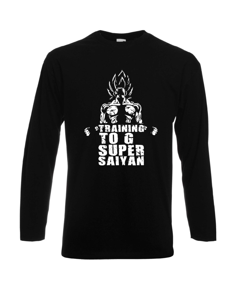 Мъжка тениска Gym Dragon Ball Training To Go Super Saiyan 3