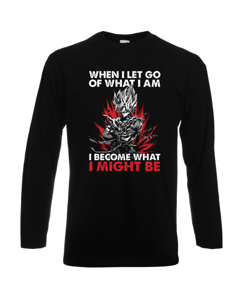 Мъжка тениска Gym Dragon Ball When I Let Go Of What I Am I Become What I Might Be