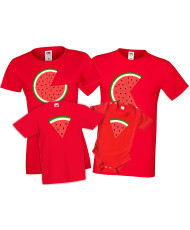 Семейни тениски Диня Пица Watermelon