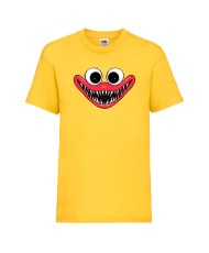 Детска тениска Huggy Wuggy от Poppy Play Time Huggy Kissy face mouth