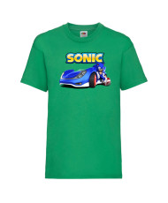Детска тениска Соник Sonic the Hedgehog Sonic Car