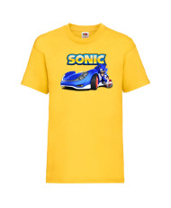 Детска тениска Соник Sonic the Hedgehog Sonic Car