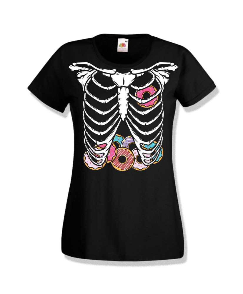 Дамска тениска Хелоуин Skeleton rib cage