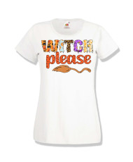 Дамска тениска Хелоуин Halloween Witch please