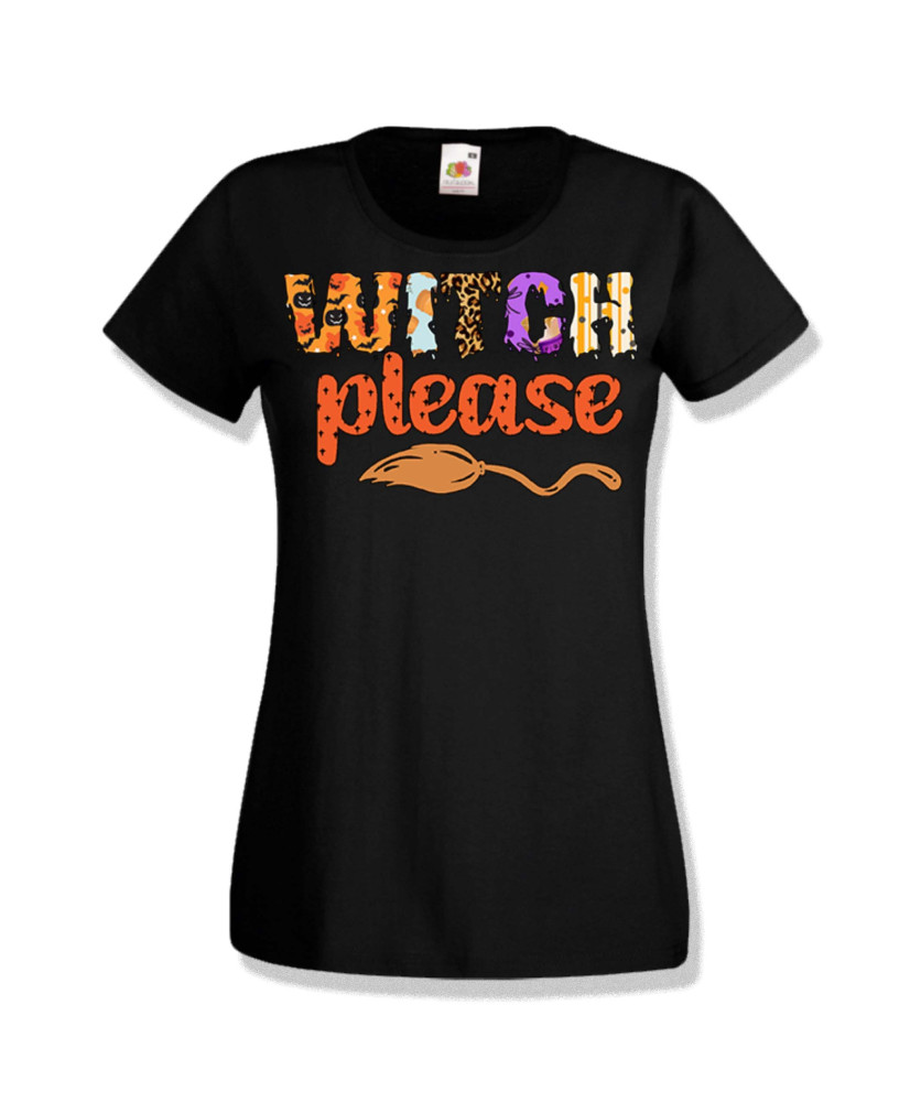 Дамска тениска Хелоуин Halloween Witch please