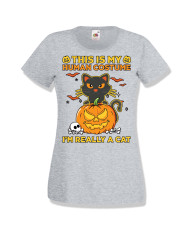Дамска тениска Хелоуин Halloween This is my human costume
