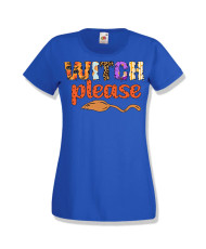 Дамска тениска Хелоуин Halloween Witch please