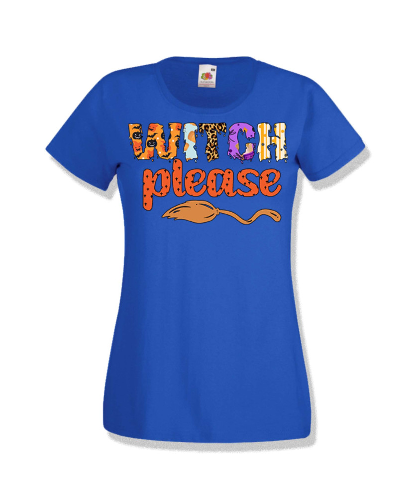 Дамска тениска Хелоуин Halloween Witch please
