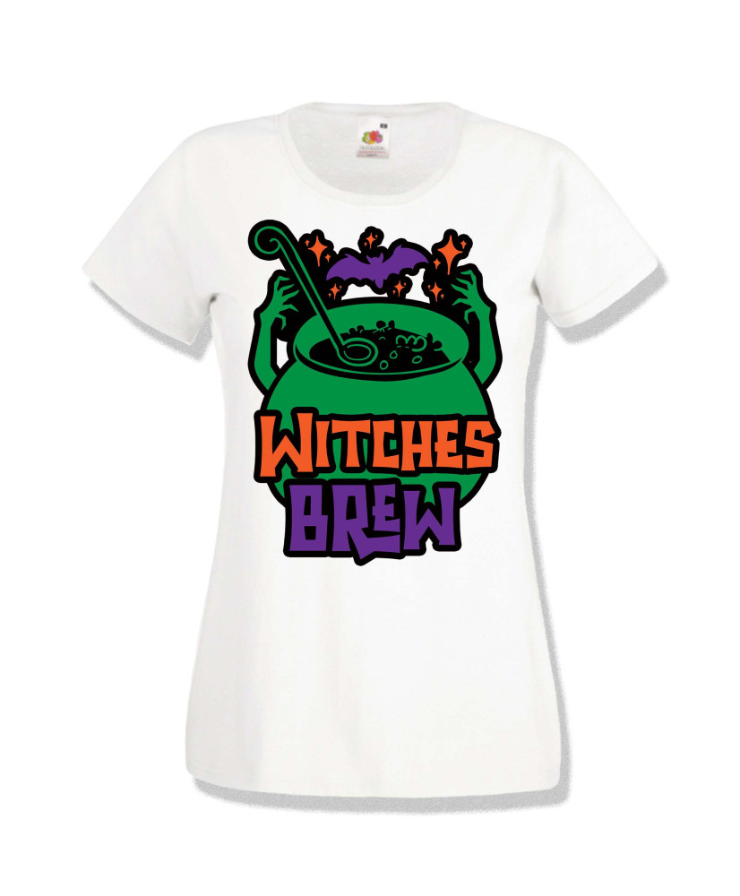 Дамска тениска Хелоуин Halloween Witches brew