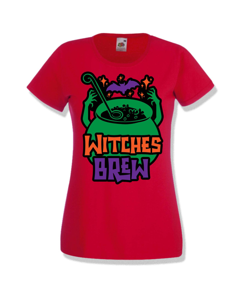 Дамска тениска Хелоуин Halloween Witches brew