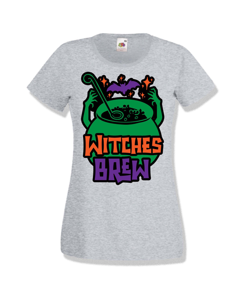 Дамска тениска Хелоуин Halloween Witches brew