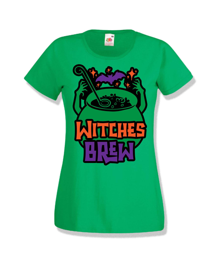 Дамска тениска Хелоуин Halloween Witches brew