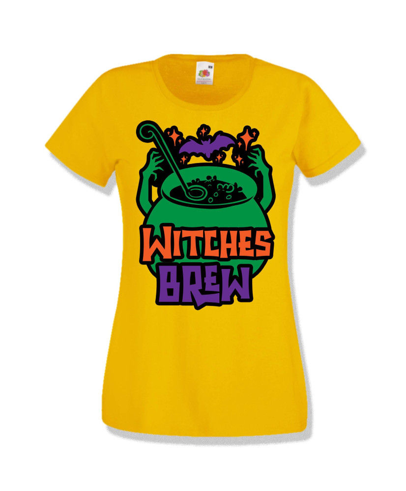 Дамска тениска Хелоуин Halloween Witches brew